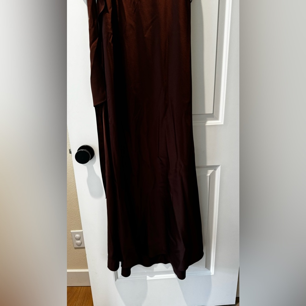 DIANE VON FURSTENBERG - Sia Satin Gown Java size 0 - Picture 3 of 6